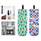 Maxbell Travel Water-resistant Curling Iron Holder Cover Bag Carrying Green