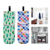 Maxbell Travel Water-resistant Curling Iron Holder Cover Bag Carrying Green