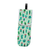 Maxbell Travel Water-resistant Curling Iron Holder Cover Bag Carrying Green