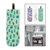 Maxbell Travel Water-resistant Curling Iron Holder Cover Bag Carrying Green