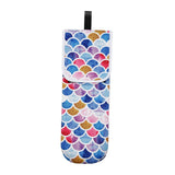 Maxbell Travel Water-resistant Curling Iron Holder Cover Bag Carrying Purple