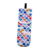 Maxbell Travel Water-resistant Curling Iron Holder Cover Bag Carrying Purple