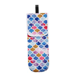 Maxbell Travel Water-resistant Curling Iron Holder Cover Bag Carrying Purple