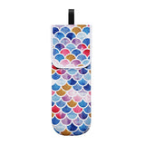 Maxbell Travel Water-resistant Curling Iron Holder Cover Bag Carrying Purple