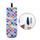 Maxbell Travel Water-resistant Curling Iron Holder Cover Bag Carrying Purple