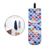 Maxbell Travel Water-resistant Curling Iron Holder Cover Bag Carrying Purple
