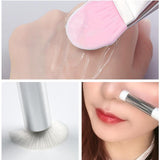 Maxbell Double-headed Silicone Flexible Facial Mask Brushes for Face Smeared Clay pink