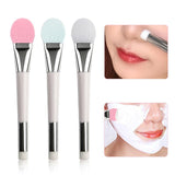 Maxbell Double-headed Silicone Flexible Facial Mask Brushes for Face Smeared Clay pink