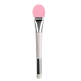 Maxbell Double-headed Silicone Flexible Facial Mask Brushes for Face Smeared Clay pink