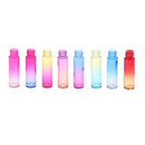 Maxbell 24pcs Roll on Glass Bottles Perfume Essential Oil Bottle Travel Gradient