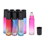Maxbell 24pcs Roll on Glass Bottles Perfume Essential Oil Bottle Travel Gradient