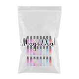 Maxbell 24pcs Roll on Glass Bottles Perfume Essential Oil Bottle Travel Gradient