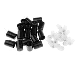 Maxbell 24pcs Roll on Glass Bottles Perfume Essential Oil Bottle Travel Gradient