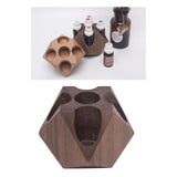 Maxbell Wooden Made Display Essential Oil Rack Display for Storage Organize Walnut