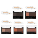Maxbell Women Adjustable Instant Eyebrow Powder Brow Shape Set Stamp