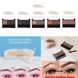 Maxbell Women Adjustable Instant Eyebrow Powder Brow Shape Set Stamp