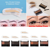 Maxbell Women Adjustable Instant Eyebrow Powder Brow Shape Set Stamp