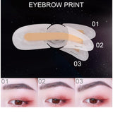 Maxbell Women Adjustable Instant Eyebrow Powder Brow Shape Set Stamp