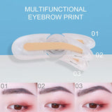 Maxbell Women Adjustable Instant Eyebrow Powder Brow Shape Set Stamp