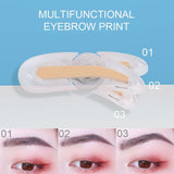 Women Adjustable Instant Eyebrow Powder Brow Shape Set Powder 01 and Stamp