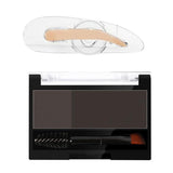 Maxbell Women Adjustable Instant Eyebrow Powder Brow Shape Set Powder 01 and Stamp