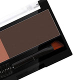 Maxbell Women Adjustable Instant Eyebrow Powder Brow Shape Set Powder 02 and Stamp