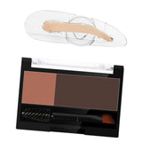 Maxbell Women Adjustable Instant Eyebrow Powder Brow Shape Set Powder 02 and Stamp