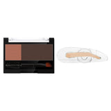 Maxbell Women Adjustable Instant Eyebrow Powder Brow Shape Set Powder 02 and Stamp