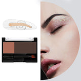 Maxbell Women Adjustable Instant Eyebrow Powder Brow Shape Set Powder 02 and Stamp