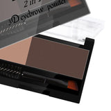 Maxbell Women Adjustable Instant Eyebrow Powder Brow Shape Set Powder 03 and Stamp