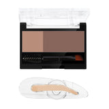 Maxbell Women Adjustable Instant Eyebrow Powder Brow Shape Set Powder 03 and Stamp