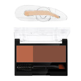 Maxbell Women Adjustable Instant Eyebrow Powder Brow Shape Set Powder 04 and Stamp