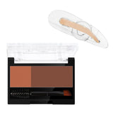 Maxbell Women Adjustable Instant Eyebrow Powder Brow Shape Set Powder 04 and Stamp