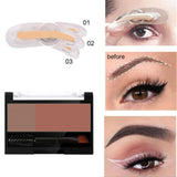 Maxbell Women Adjustable Instant Eyebrow Powder Brow Shape Set Powder 05 and Stamp