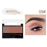 Maxbell Women Adjustable Instant Eyebrow Powder Brow Shape Set Powder 05 and Stamp