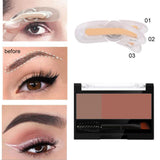 Maxbell Women Adjustable Instant Eyebrow Powder Brow Shape Set Powder 05 and Stamp