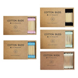 Maxbell 200pcs Cotton Buds Cotton Swabs Double Tip Nose Ears Cleaning Sticks Pink
