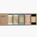 Maxbell 200pcs Cotton Buds Cotton Swabs Double Tip Nose Ears Cleaning Sticks Pink