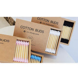 Maxbell 200pcs Cotton Buds Cotton Swabs Double Tip Nose Ears Cleaning Sticks Pink