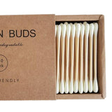 200pcs Cotton Buds Cotton Swabs Double Tip Nose Ears Cleaning Sticks Yellow