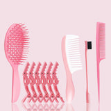 Maxbell with Clips Styling Comb Set Hair Brush for Salon Defining Curls Blow Drying - Aladdin Shoppers