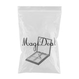 Maxbell 4 Grids Empty Eye Shadow Case Tray with Mirror Travel for Women Girl Style 1