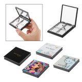 Maxbell 4 Grids Empty Eye Shadow Case Tray with Mirror Travel for Women Girl Style 1