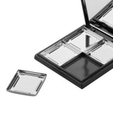 Maxbell 4 Grids Empty Eye Shadow Case Tray with Mirror Travel for Women Girl Style 1