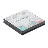 Maxbell 4 Grids Empty Eye Shadow Case Tray with Mirror Travel for Women Girl Style 1