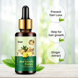 Maxbell Growth Serum Ginger Essential Oil Repairs Hair Follicles for and Women