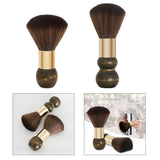 Maxbell Professional Wooden Hairbrush Haircut for Salon Barber Remove Hair Clippings Trumpet A