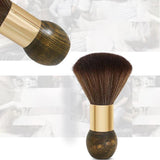 Maxbell Professional Wooden Hairbrush Haircut for Salon Barber Remove Hair Clippings Trumpet A