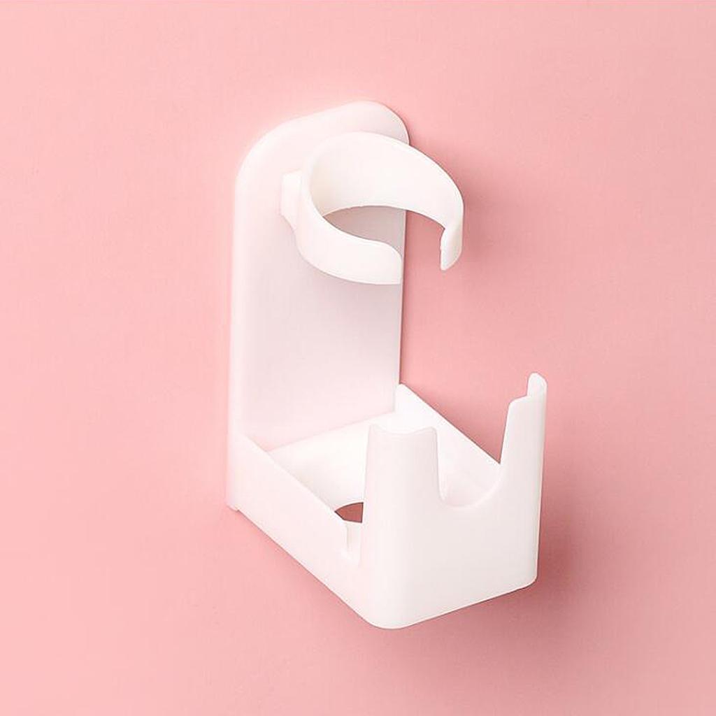 Wall Mount Toothbrush Holder Storage Rack for Bathroom Space-Saving Shower white