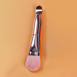 Double-headed Man-made Fiber Mask Brushes Beauty Tool for Face Smeared Clay Pink hair rose gold